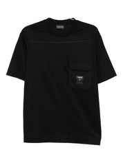 Emporio Armani T-shirts and Polos Black cotton blend