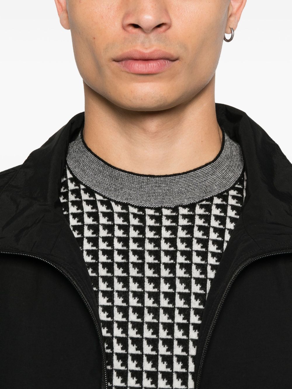 Emporio Armani Sweaters Black wool crewneck