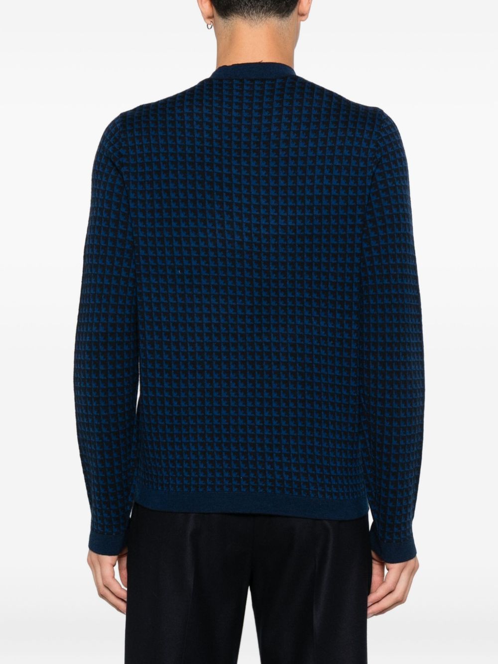 Emporio Armani Blue Sweater — Silk & Wool Comfort