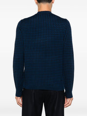 Emporio Armani Blue Sweater — Silk & Wool Comfort