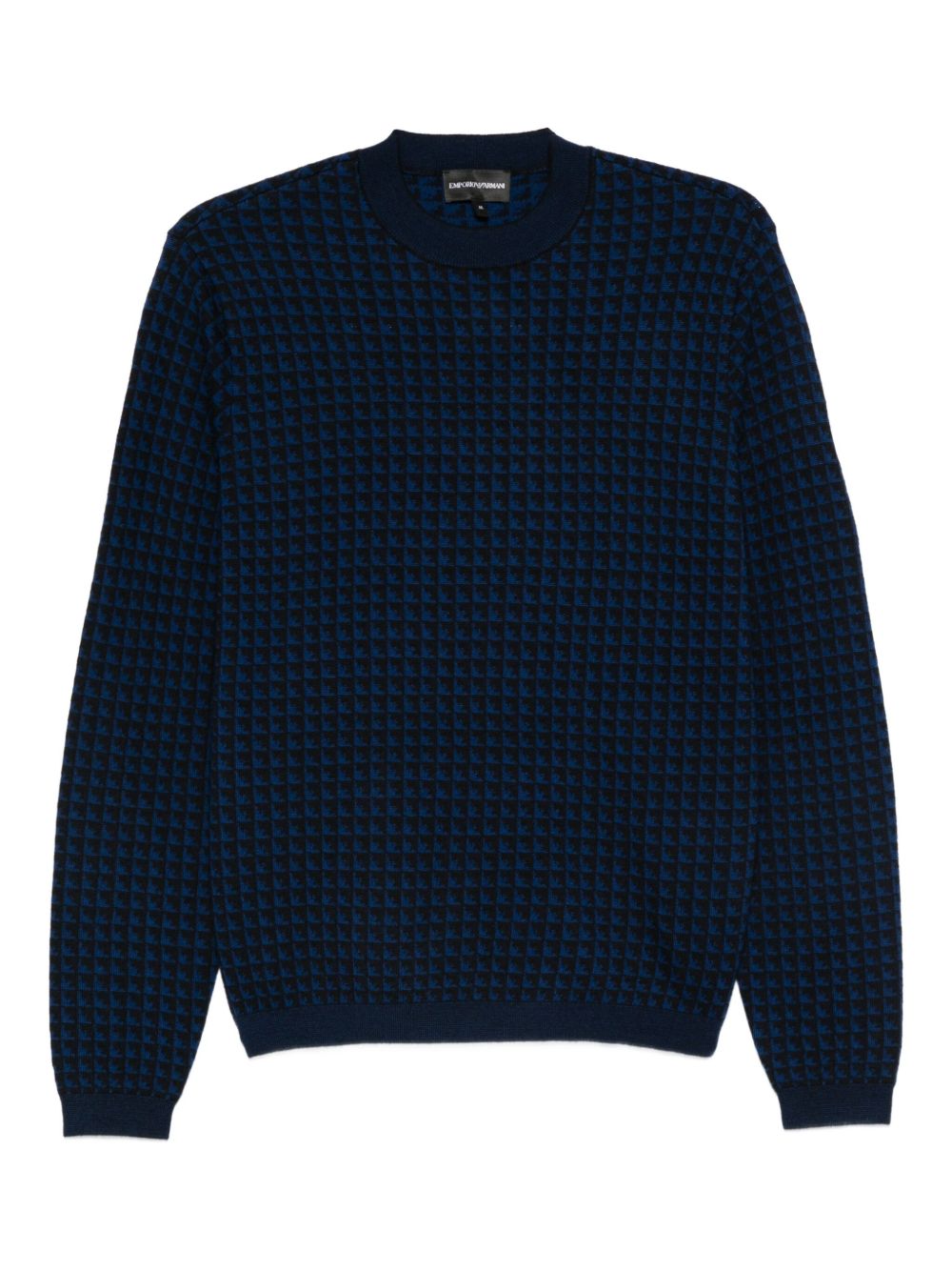 Emporio Armani Blue Sweater — Silk & Wool Comfort