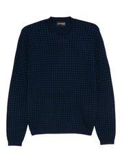 Emporio Armani Blue Sweater — Silk & Wool Comfort