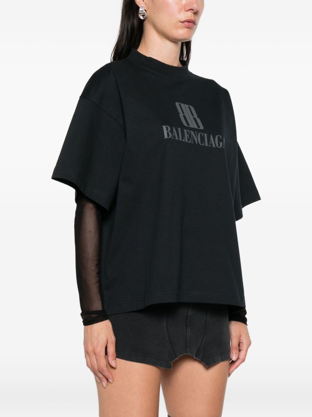 T-shirts et polos Balenciaga noirs