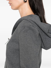 Tom Ford Grey Cotton Hoodie — Cropped Luxury Sweater