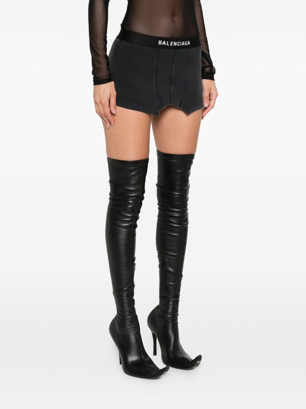 Balenciaga Skirts Black cotton blend skort