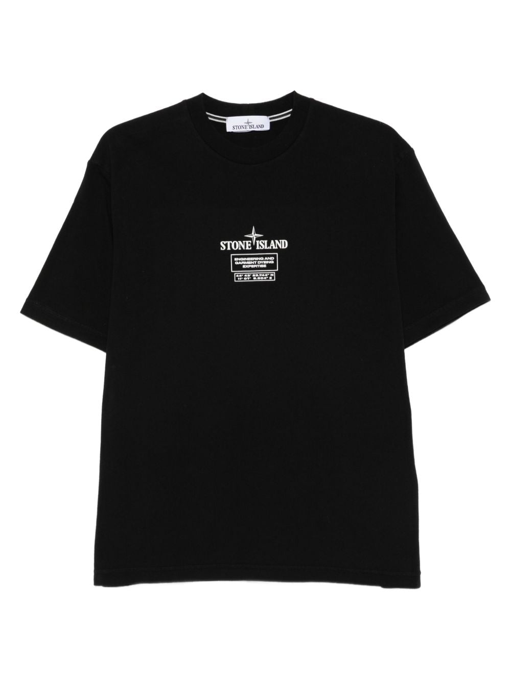 Camisetas y polos de Stone Island Camiseta negra de algodón con logotipo