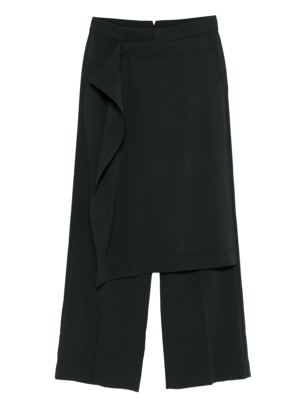 Ami Paris Trousers Grey wool layered design