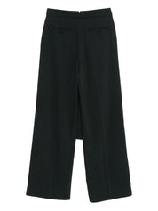 Ami Paris Trousers Grey wool layered design