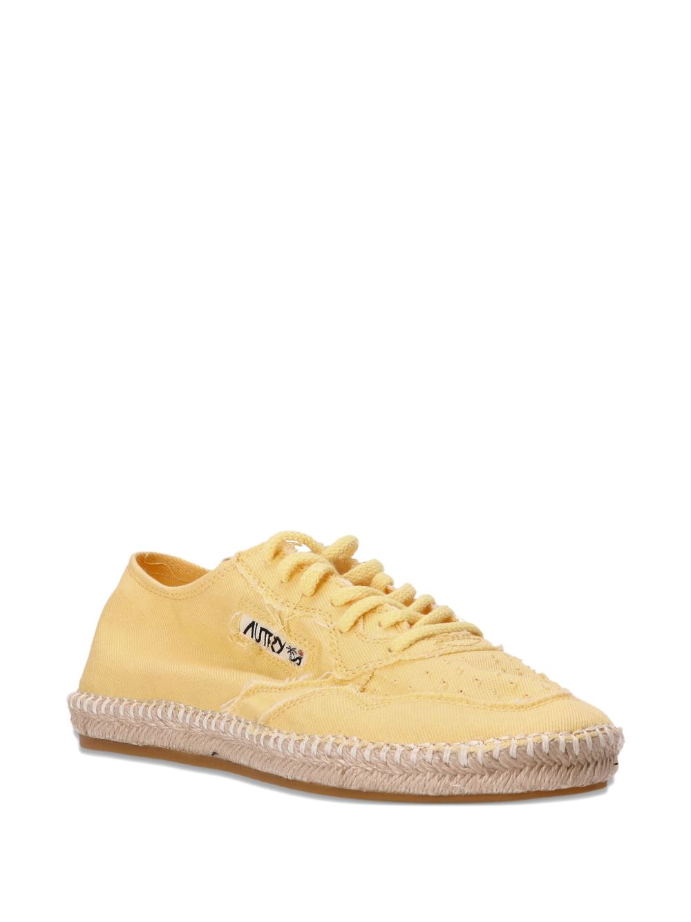 AUTRY Sneakers Yellow — Women's Canvas Sneakers