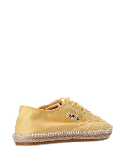 AUTRY Sneakers Yellow — Women's Canvas Sneakers