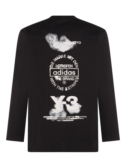 Y-3 Black T‑Shirts & Polos — Refined Cotton Tops