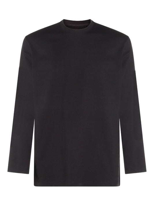 Y-3 Black T‑Shirts & Polos — Refined Cotton Tops