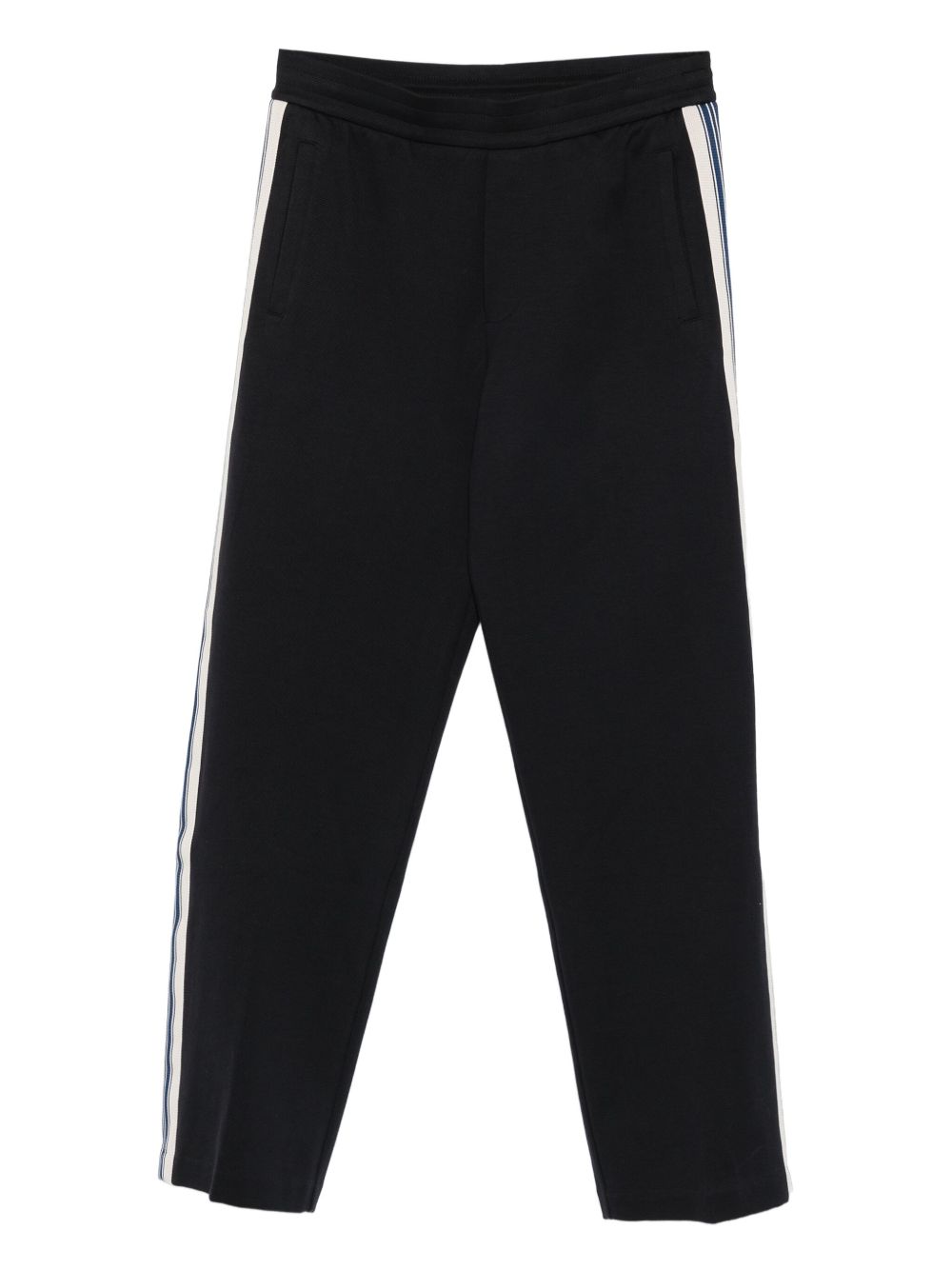 EMPORIO ARMANI EXCLUSIVE Trousers in Blue Silk Blend