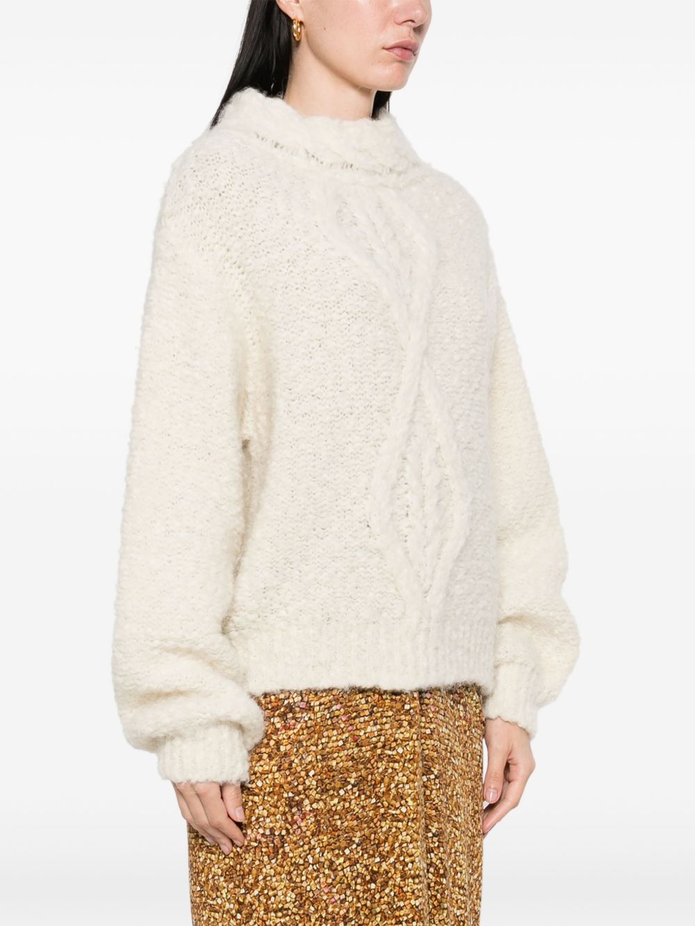 Isabel Marant Sweater — Beige Wool Crew Neck