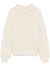 Isabel Marant Sweater — Beige Wool Crew Neck