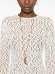 Isabel Marant beige cotton-blend crewneck sweater