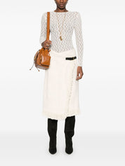 Isabel Marant beige cotton-blend crewneck sweater