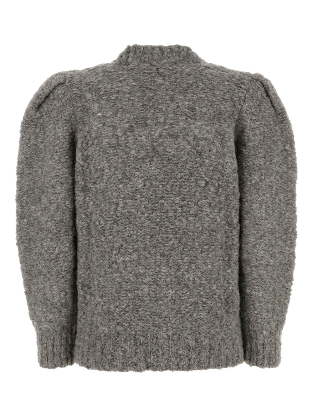Isabel Marant Sweaters Grey — Alpaca-Blend Puffed Sleeve Knit