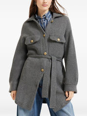 Brunello Cucinelli Grey Wool‑Cashmere Cardigan — Ribbed Luxury