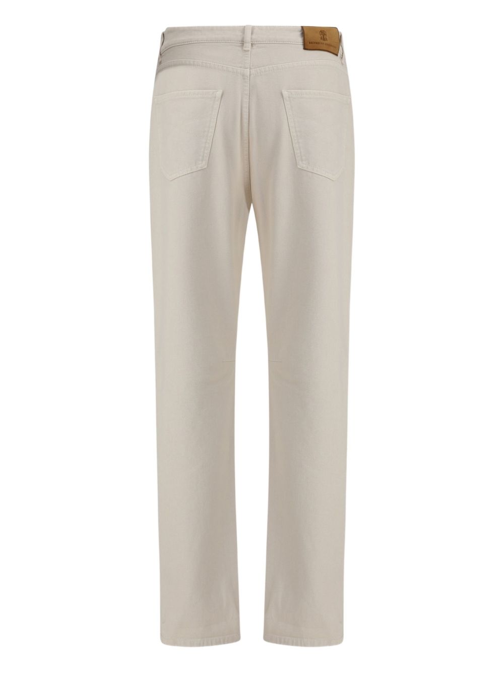 Brunello Cucinelli Trousers Cream leisure fit denim