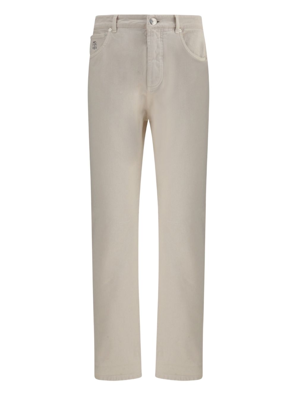 Brunello Cucinelli Trousers Cream leisure fit denim