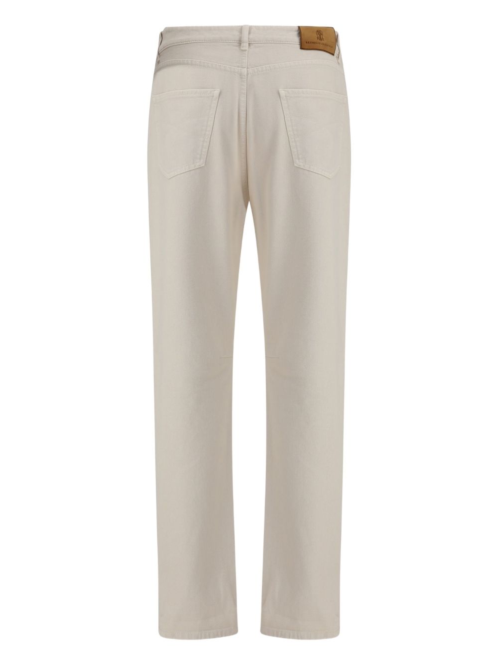 Brunello Cucinelli Trousers Cream leisure fit denim