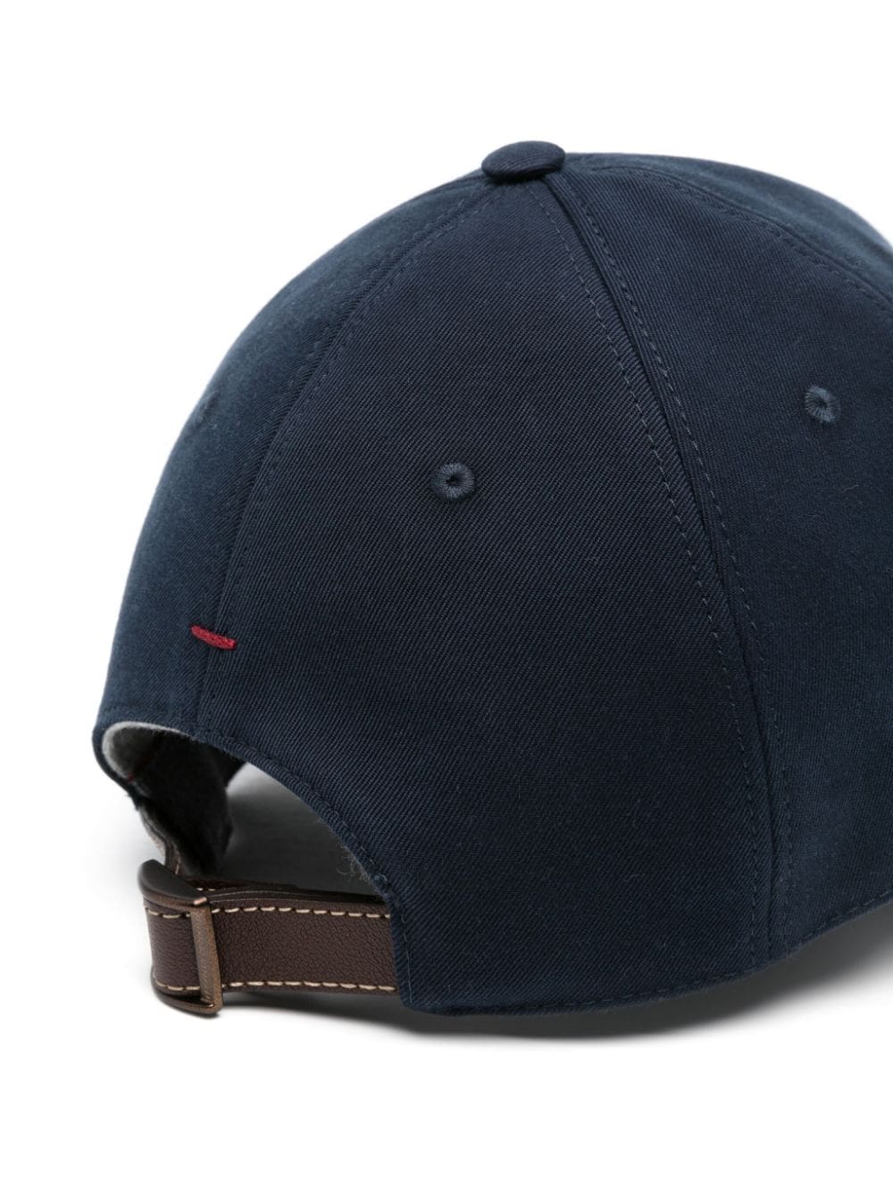 Casquette en nylon et soie bleue Brunello Cucinelli