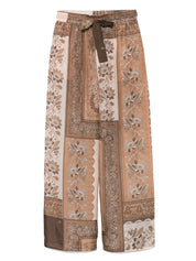 Zimmermann 032C Trousers in Brown Silk