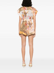 Zimmermann Dresses Powder linen playsuit