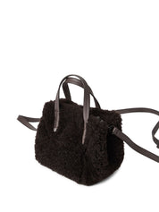 Brown Shearling Shopping Bag — Brunello Cucinelli