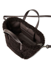 Brown Shearling Shopping Bag — Brunello Cucinelli
