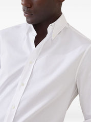 Brunello Cucinelli white cotton shirt — button-down luxury