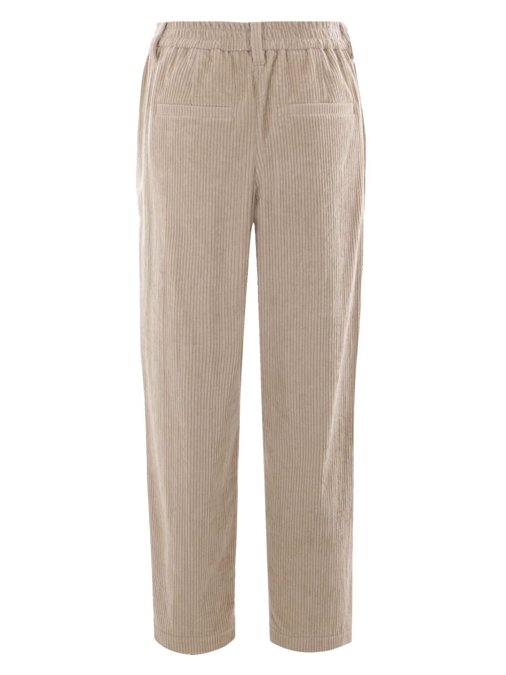 Pantalon Brunello Cucinelli en Velours Côtelé Beige