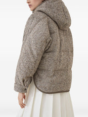 Beige Quilted Down Jacket — Brunello Cucinelli