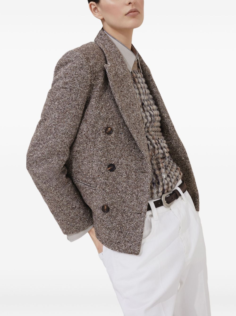 Brunello Cucinelli Jackets Brown wool jacket