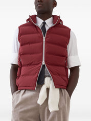 Brunello Cucinelli Jackets Red down vest