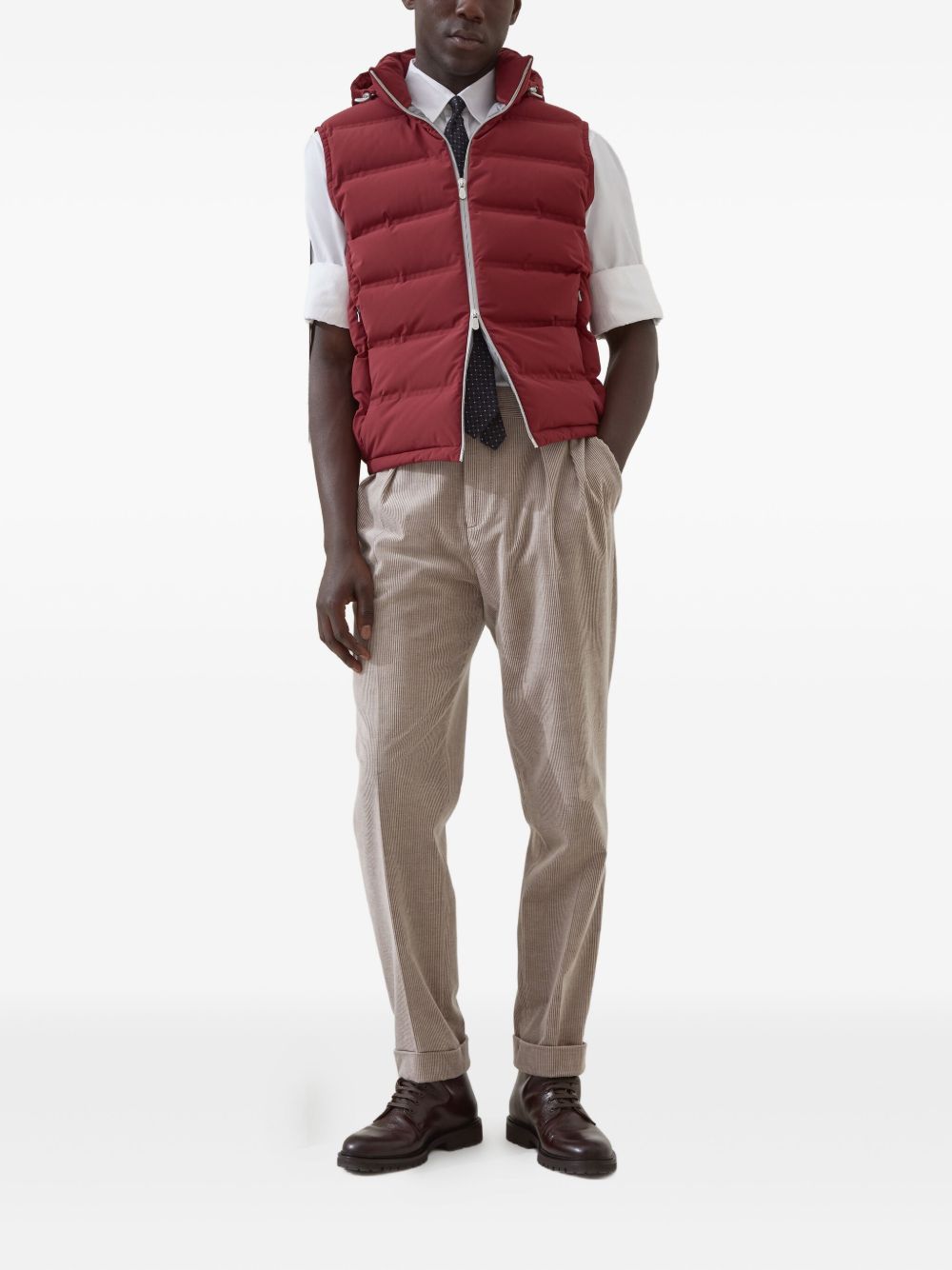 Brunello Cucinelli Jackets Red down vest