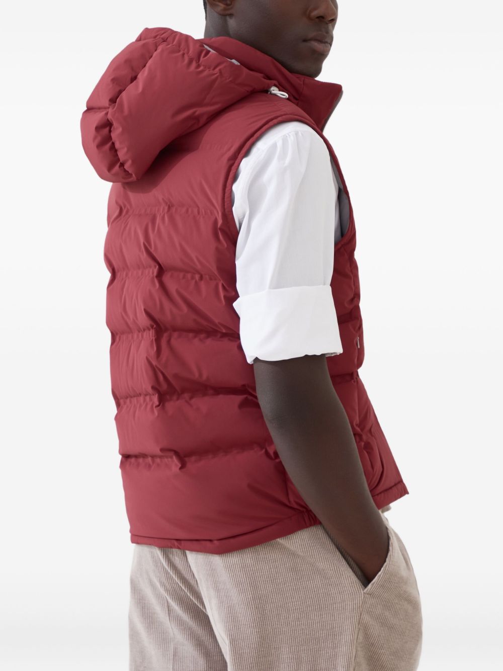 Brunello Cucinelli Jackets Red down vest