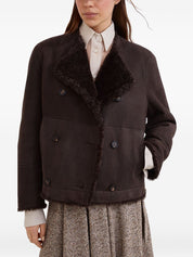 Brunello Cucinelli Jackets Brown reversible fur jacket