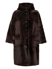 Manteaux Brunello Cucinelli Col haut marron