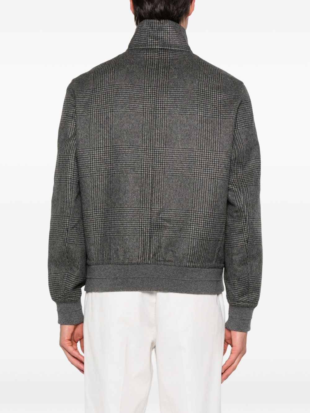 Brunello Cucinelli Coats Grey cashmere bomber jacket