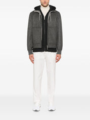 Brunello Cucinelli Coats Grey cashmere bomber jacket