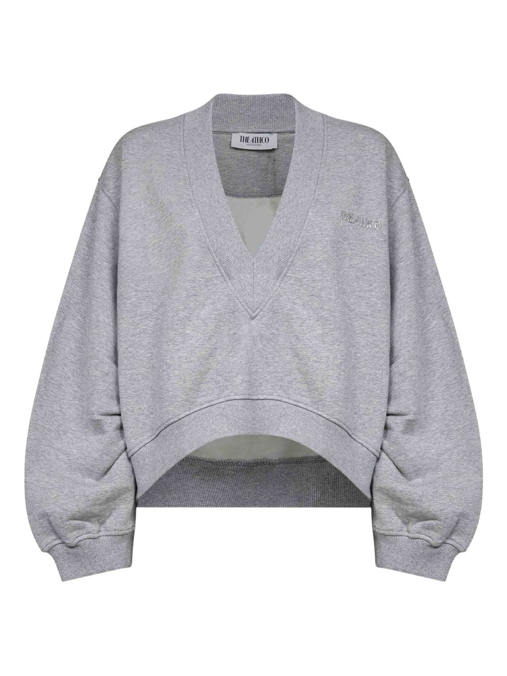Les pulls Attico gris clair