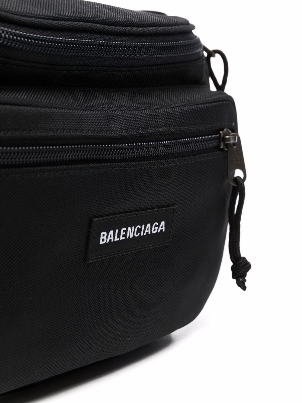 Sacs Balenciaga. Sac ceinture noir en nylon recyclé