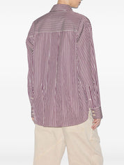 Isabel Marant beige cotton stripe shirt