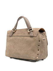 Zanellato Bags Dove Grey suede handbag