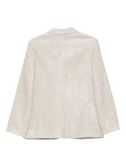 Alysi Jackets Light Grey — Silk & Nylon Women's Jacket