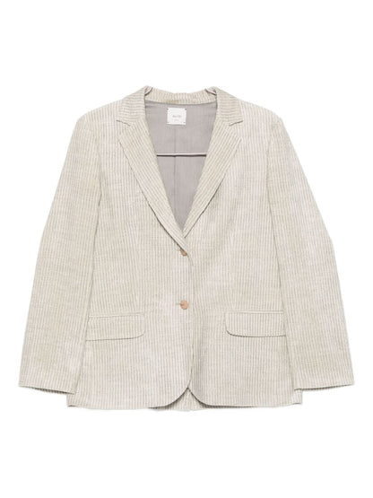Alysi Jackets Light Grey — Silk & Nylon Women's Jacket