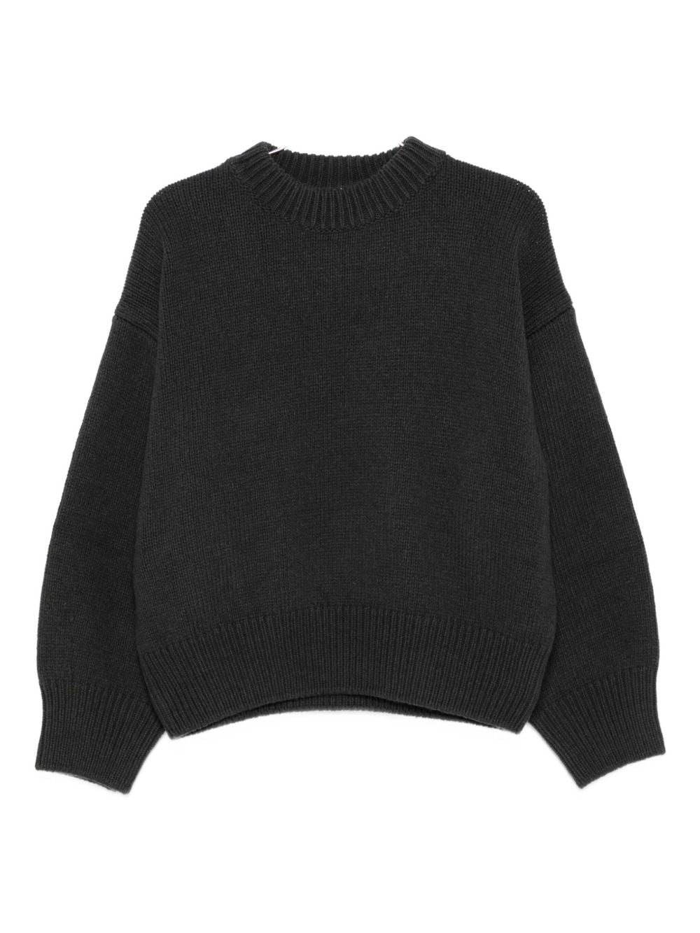 Alysi Grey Silk‑Wool Sweater — Lightweight Crewneck