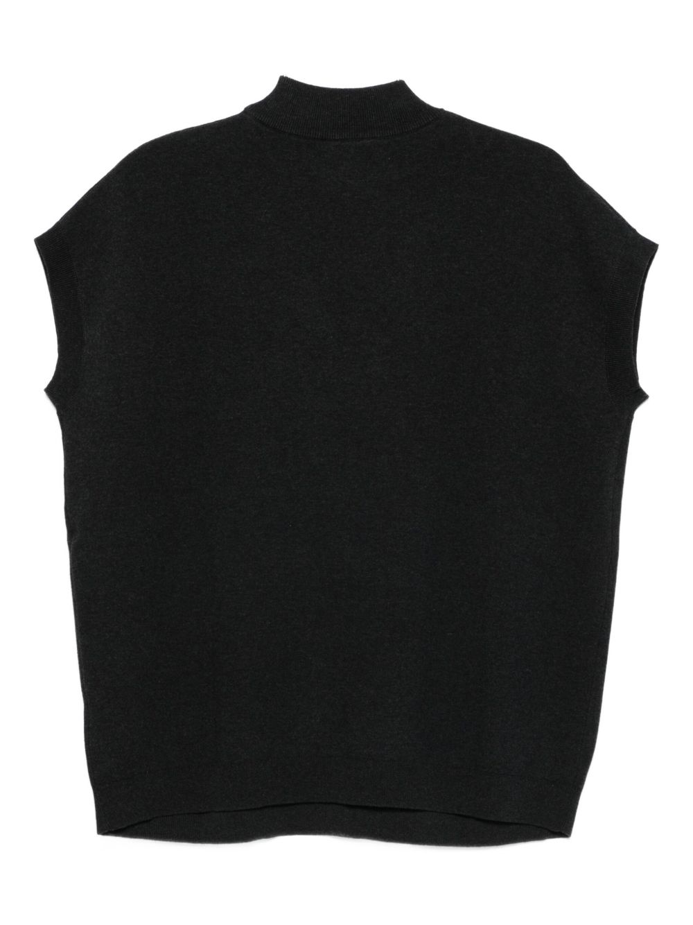 Alysi Top Grey — Silk & Nylon Women’s Topwear